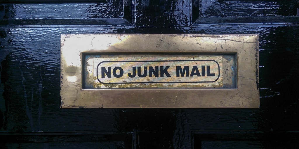 spam - no junk mail